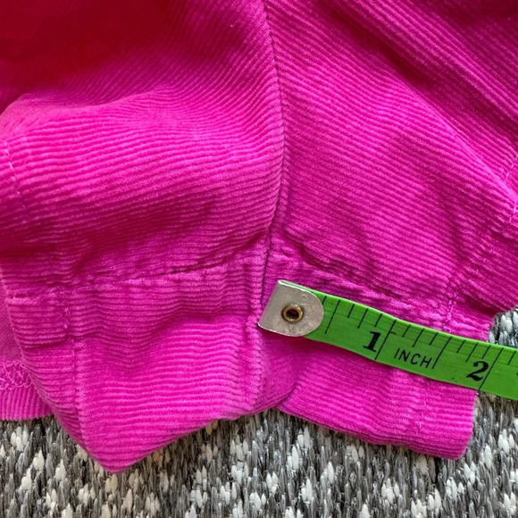 WILD FABLE Retro Lightweight Magenta Velvet Corduroy Ruched Elastic Shorts Large - Picture 10 of 12